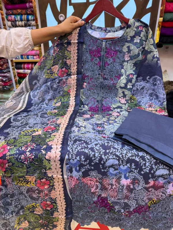 Premium Lawn Dress with Chiffon Printed Dupatta